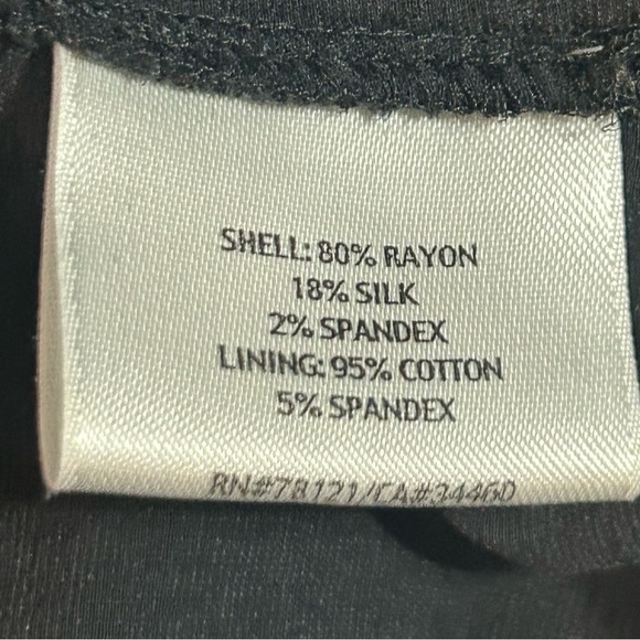 Eileen Fisher Black Silk Velvet Spaghetti Strap Tank Top Minimalist Quiet Luxury - Picture 7 of 9